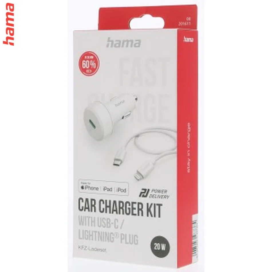 Hama rýchla USB nabíjačka do vozidla USB-C PD, USB-A QC, 38 W