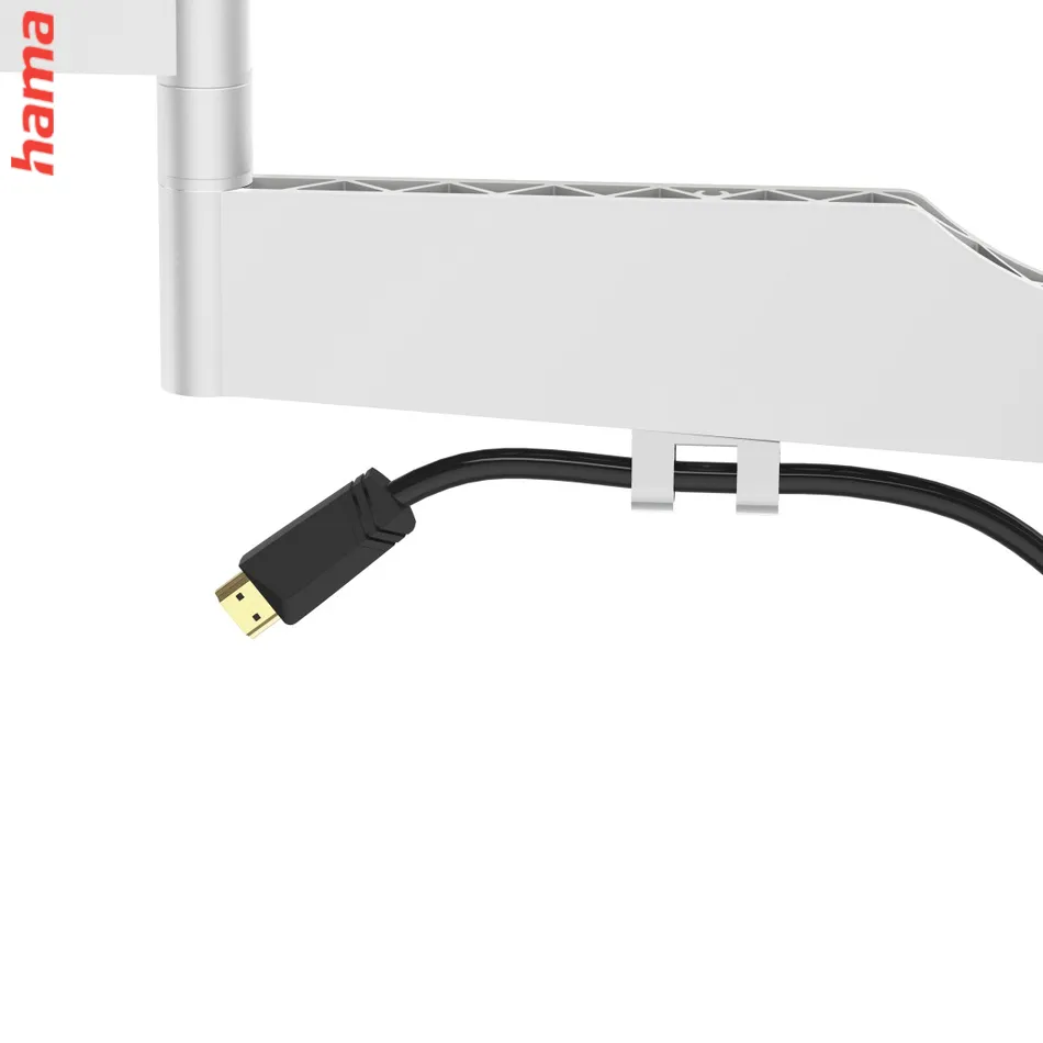 Hama nástěnný držiak TV Ultraslim, 400x400, pohyblivý, predĺžený, čierno-biely