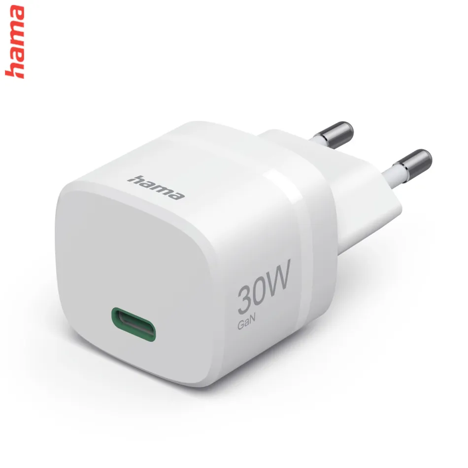 Hama rýchla USB nabíjačka, USB-C PD/QC 30 W, Zero Standby