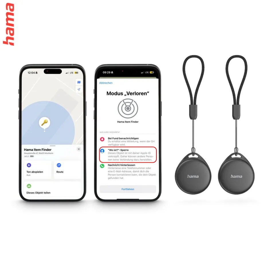 Hama Bluetooth® lokalizátor pre Google Android a Apple iOS, set 2 ks