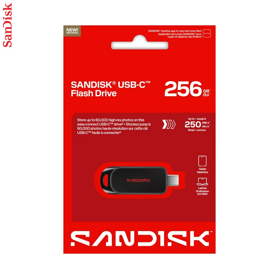Flash Drive 256GB, USB-C, 3.2 Gen 1, 150 MB/s