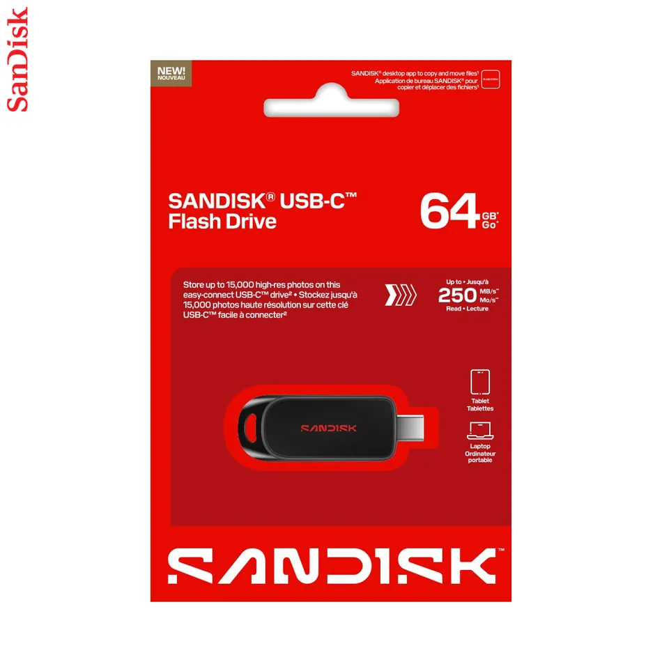 Flash Drive 64GB, USB-C, 3.2 Gen 1, 300 MB/s