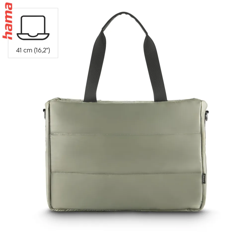 Hama taška na notebook Quilt, shopper, do 16,2 palca (41 cm), šalviová