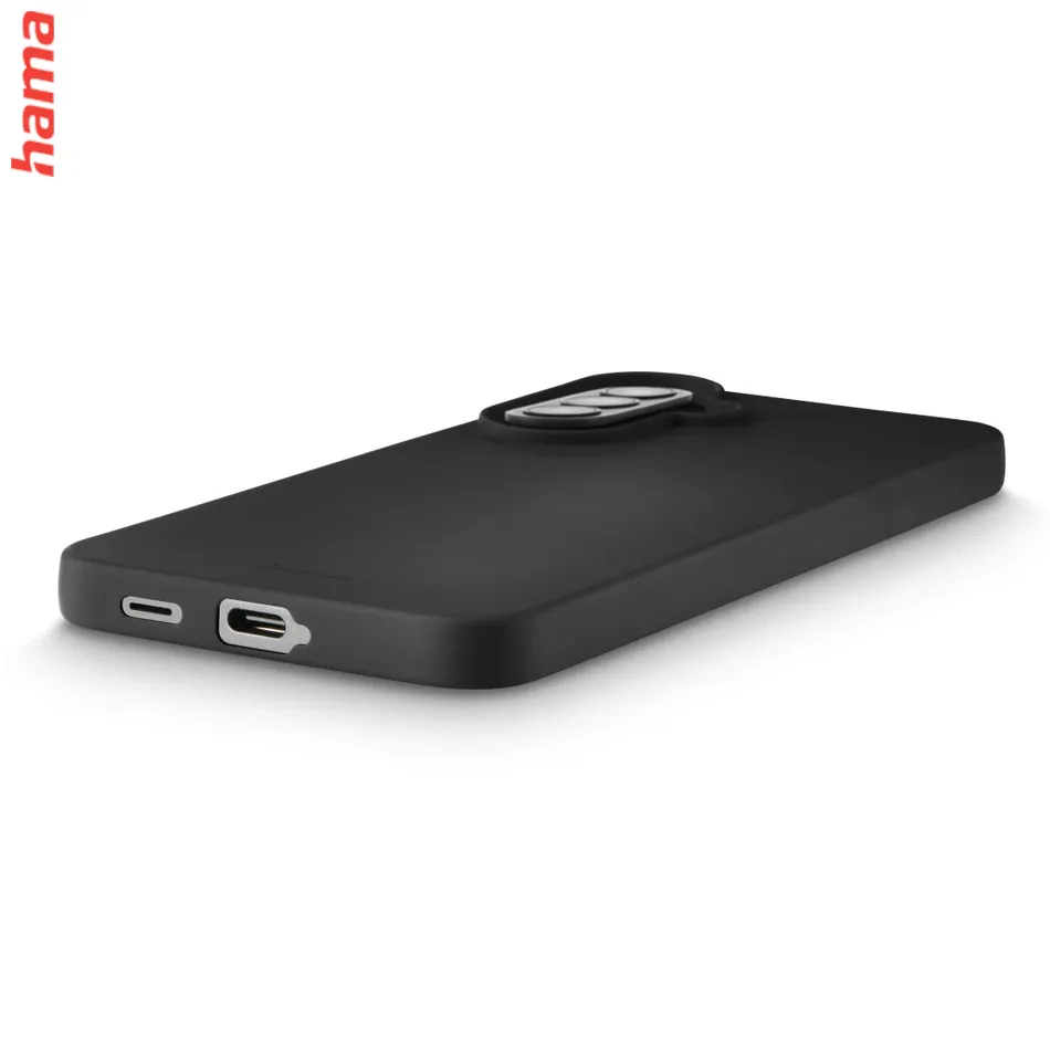 Hama čierny kryt na mobil Samsung Galaxy A37 5G, Fantastic Feel, hebký povrch