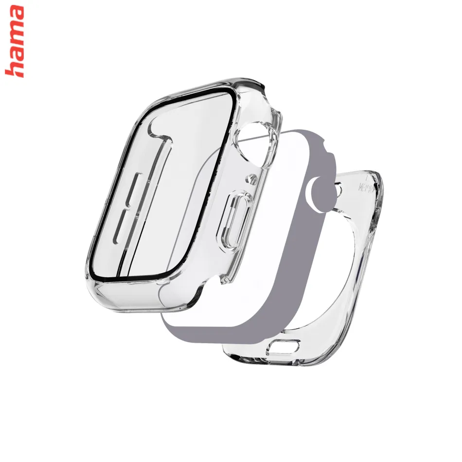 Hama ochranné puzdro na Apple Watch 10, 42 mm, priehľadné