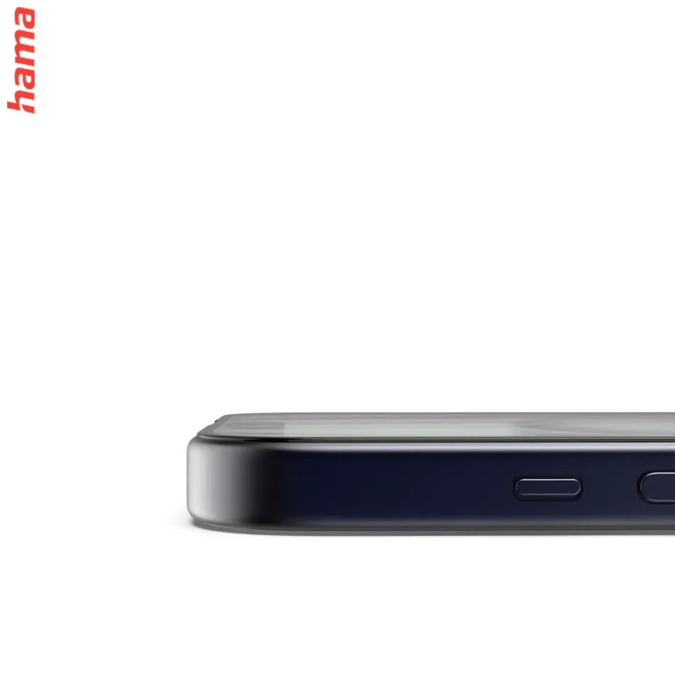 Hama ochranné sklo na iPhone 16 Pro, Extreme Protect, D3O, 10H, čierny rám