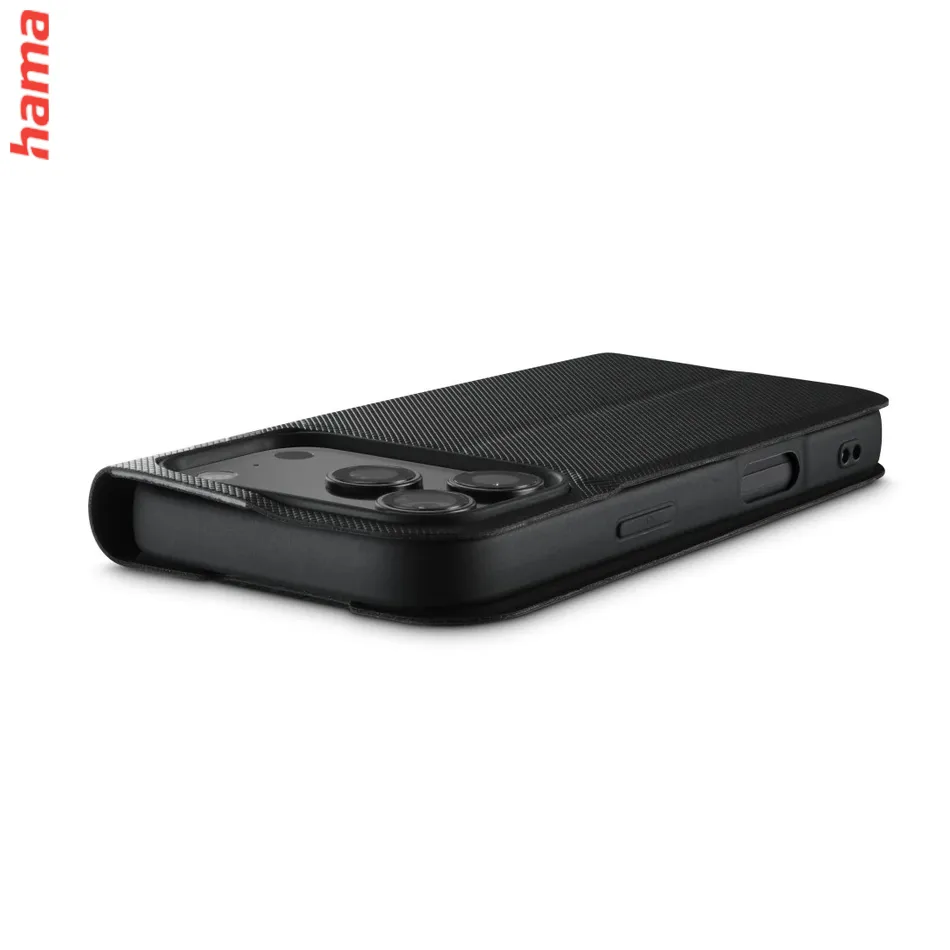 Hama Obal na iPhone 17 Pro/18 Pro Daily Protect, knižkový, čierny