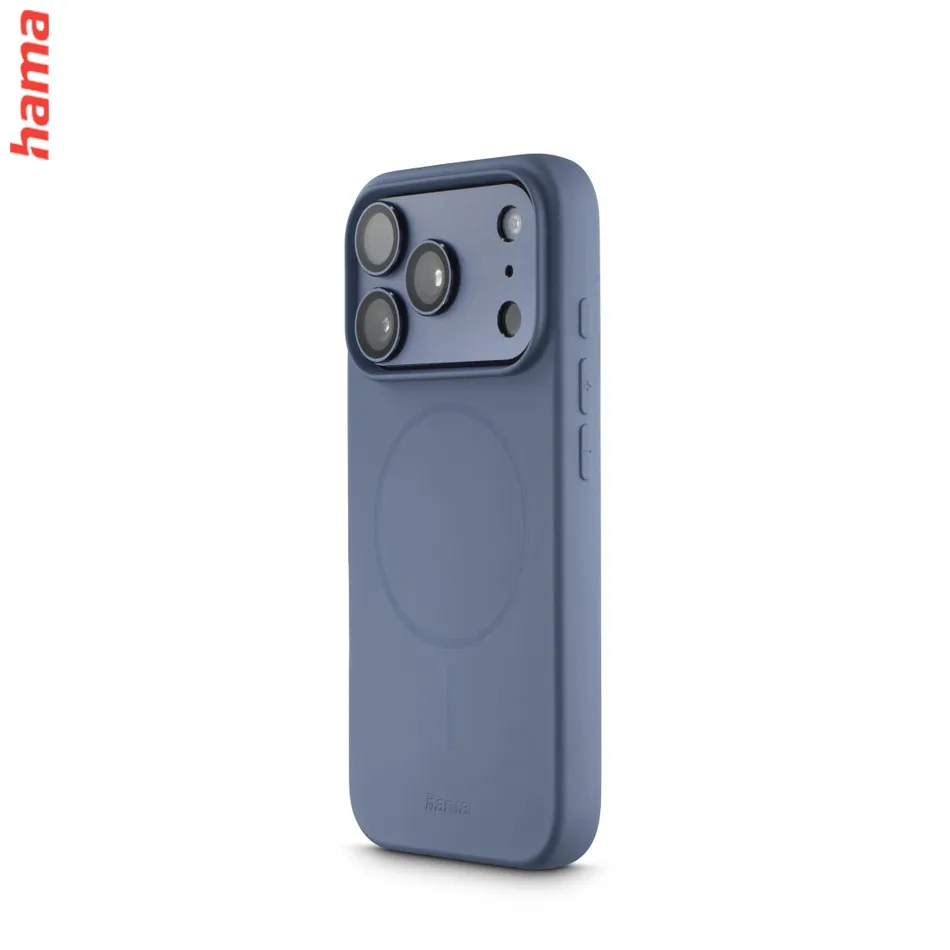 Hama Kryt na iPhone 17 Pro/18 Pro Fantastic Feel, magnetický modrý