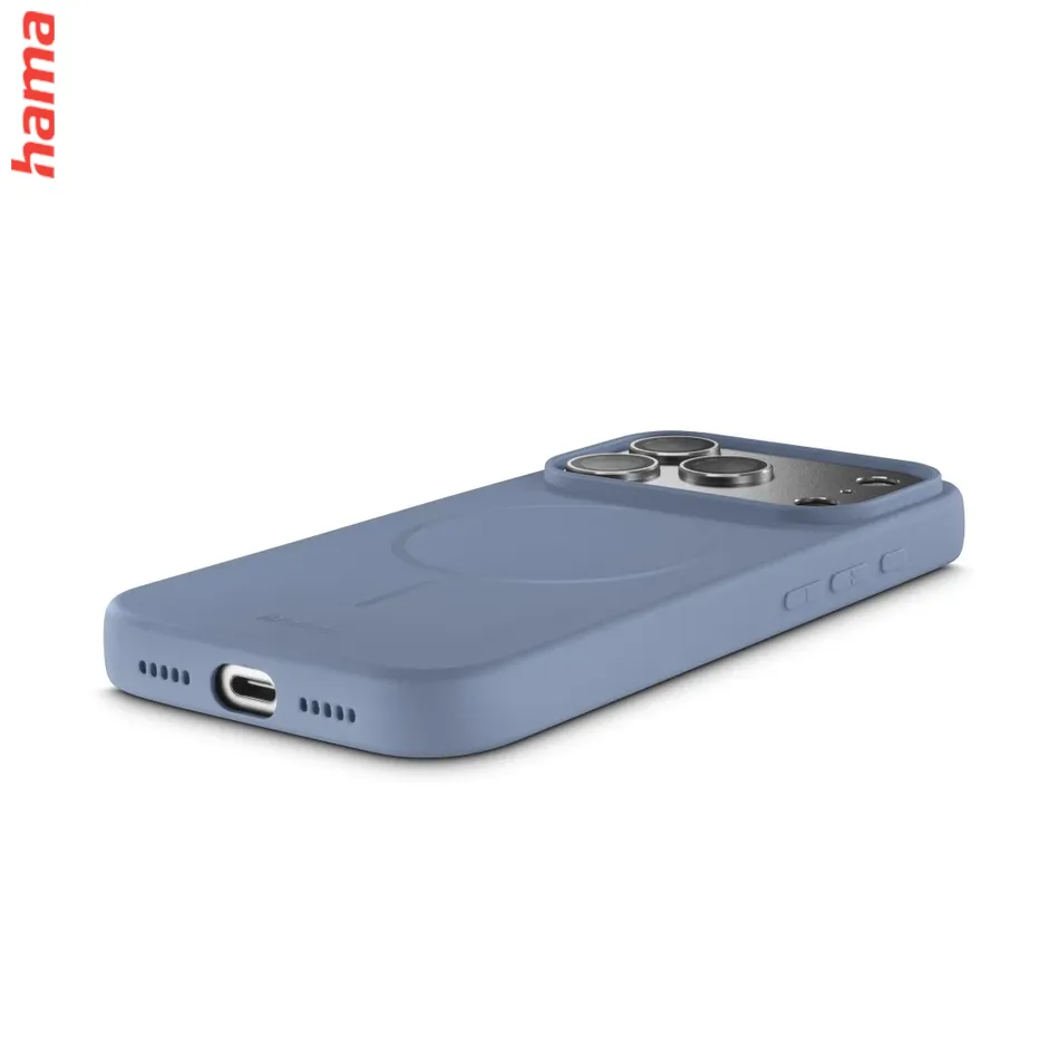 Hama Kryt na iPhone 17 Pro Max/18 Pro Max Fantastic Feel, magnetický modrý