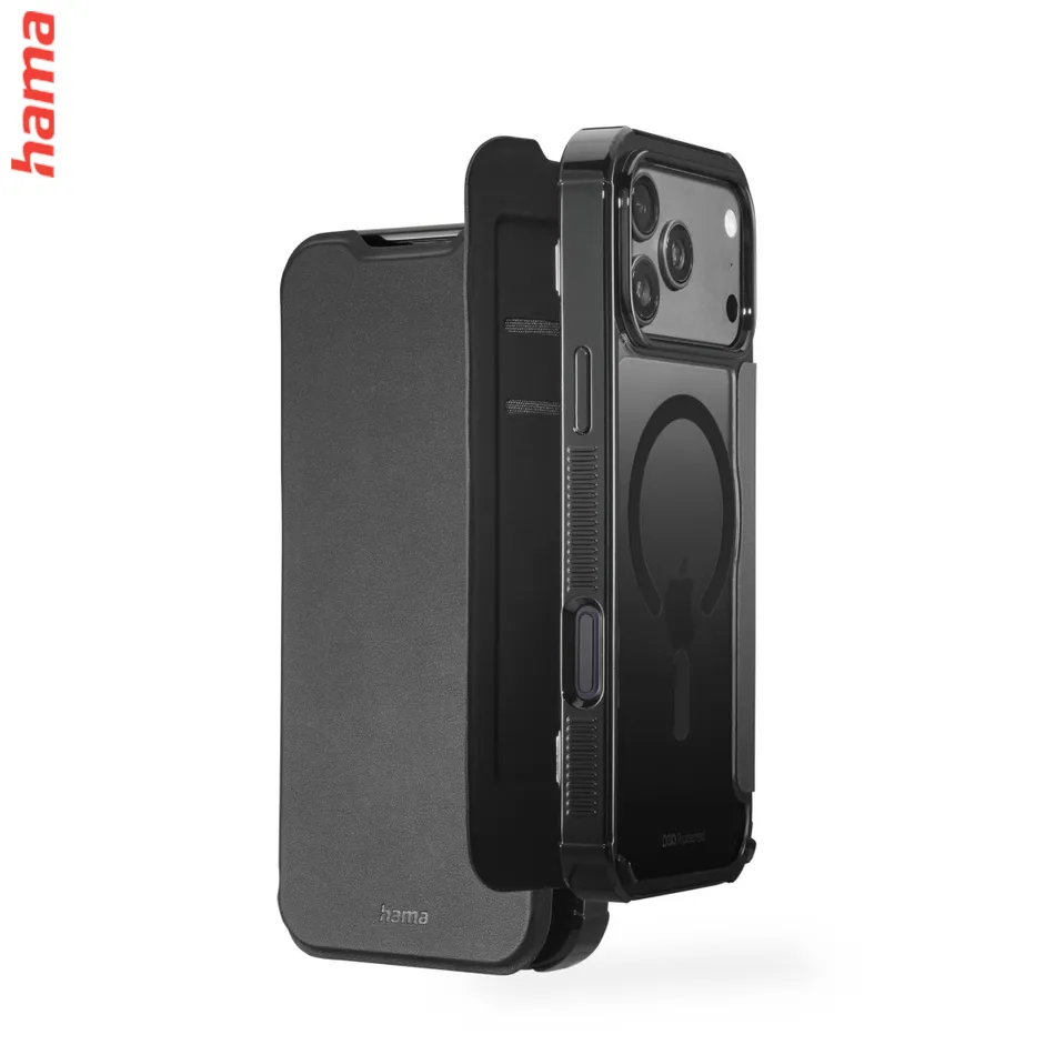 Hama Obal na iPhone 17 Pro Max/18 Pro Max Extreme Protect, knižkový magnetický
