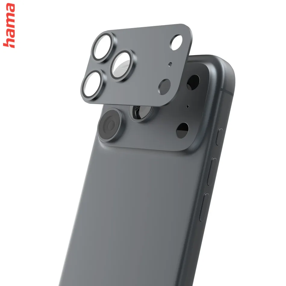 Hama Ochranné sklo na fotoaparát iPhone 18 Pro Cam Protect Pro, tmavošedé