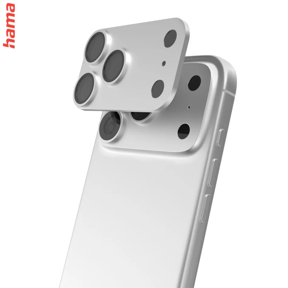 Hama Ochranné sklo na fotoaparát iPhone 18 Pro Max Cam Protect Pro, strieborné