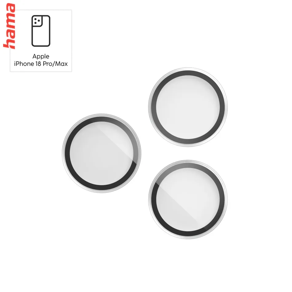 Hama Ochranné sklo na fotoaparát iPhone 18 Pro/18 Pro Max Lens Protect, 3 sklá