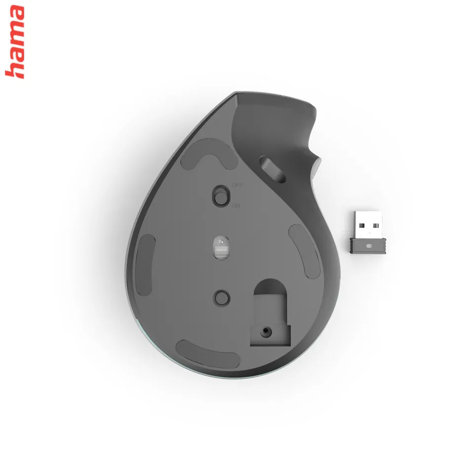 Hama vertikálna bezdrôtová Multi Device myš EWM-700R, nabíjacia, tichá, podsvietená