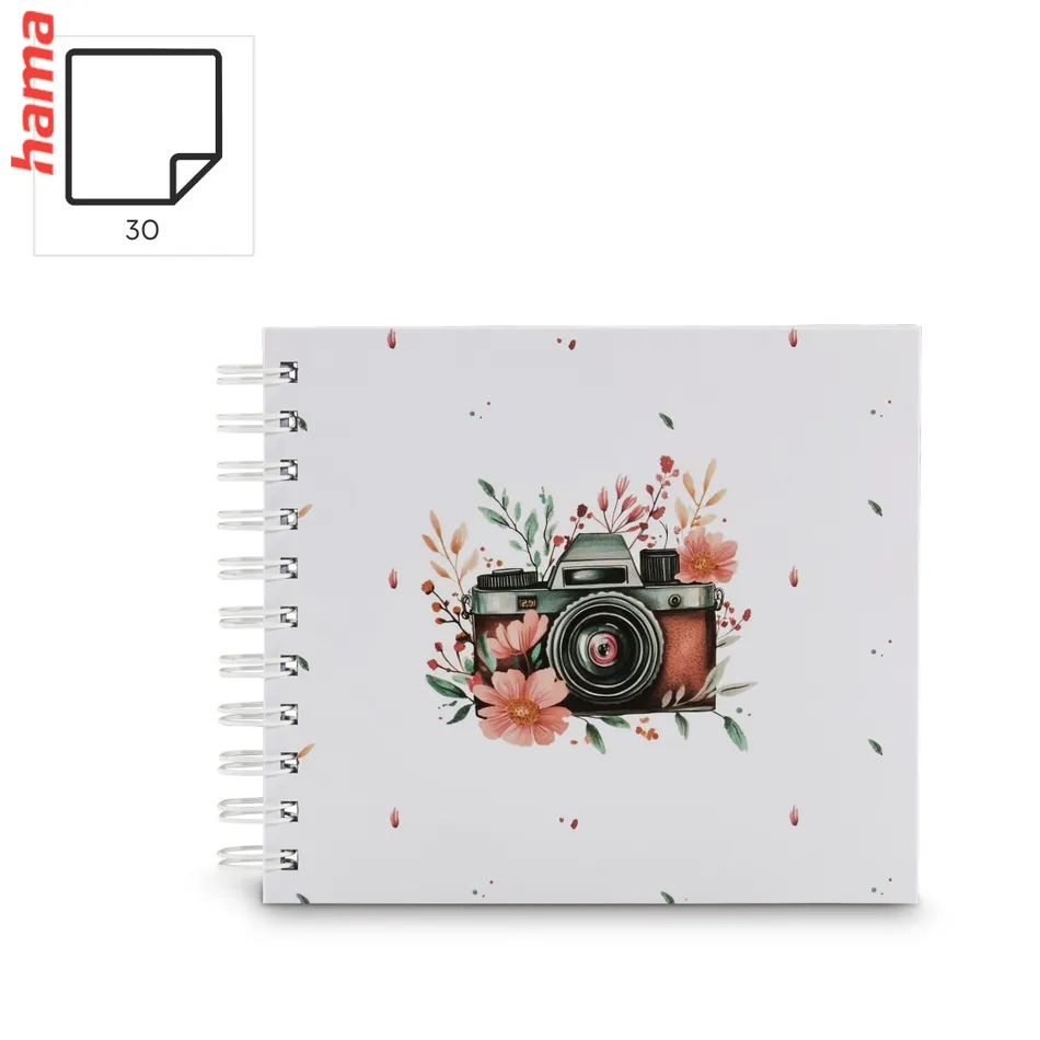 Hama špirálový album na fotky Cam, 18,5x15 cm, 30 strán