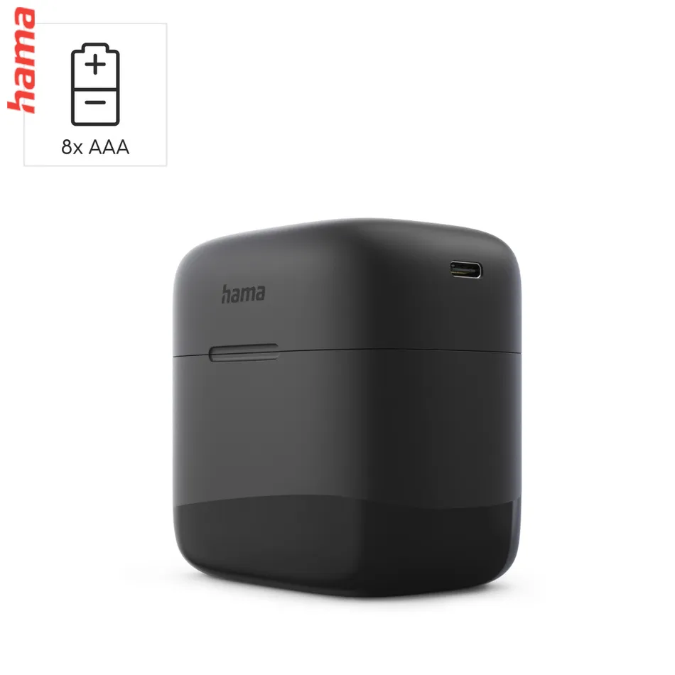 Hama nabíjačka batérií AAA, 8 akumulátorov Li-Ion, 780 mAh, USB-C