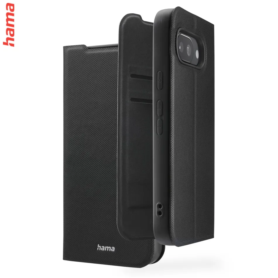 Hama čierny knižkový obal na Google Pixel 9a, Daily Protect