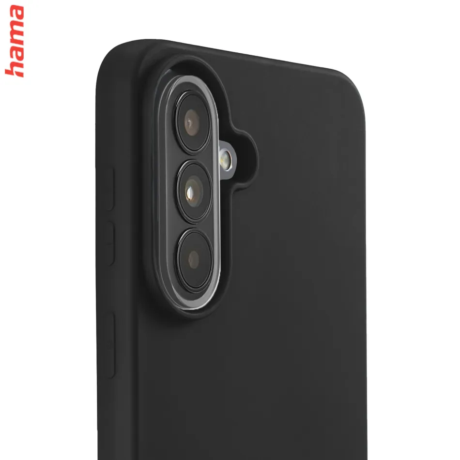 Hama čierny kryt na mobil Samsung Galaxy A37 5G, Fantastic Feel, hebký povrch