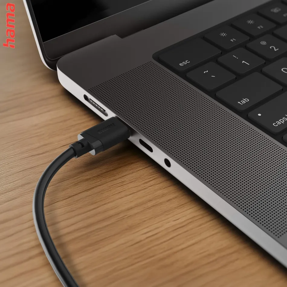 Hama USB kábel C, USB-A na USB-C, 1 m, čierny