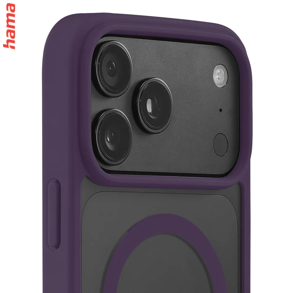 Hama Kryt na iPhone 17 Pro Max/18 Pro Max Frame Protect, tmavočervený rám