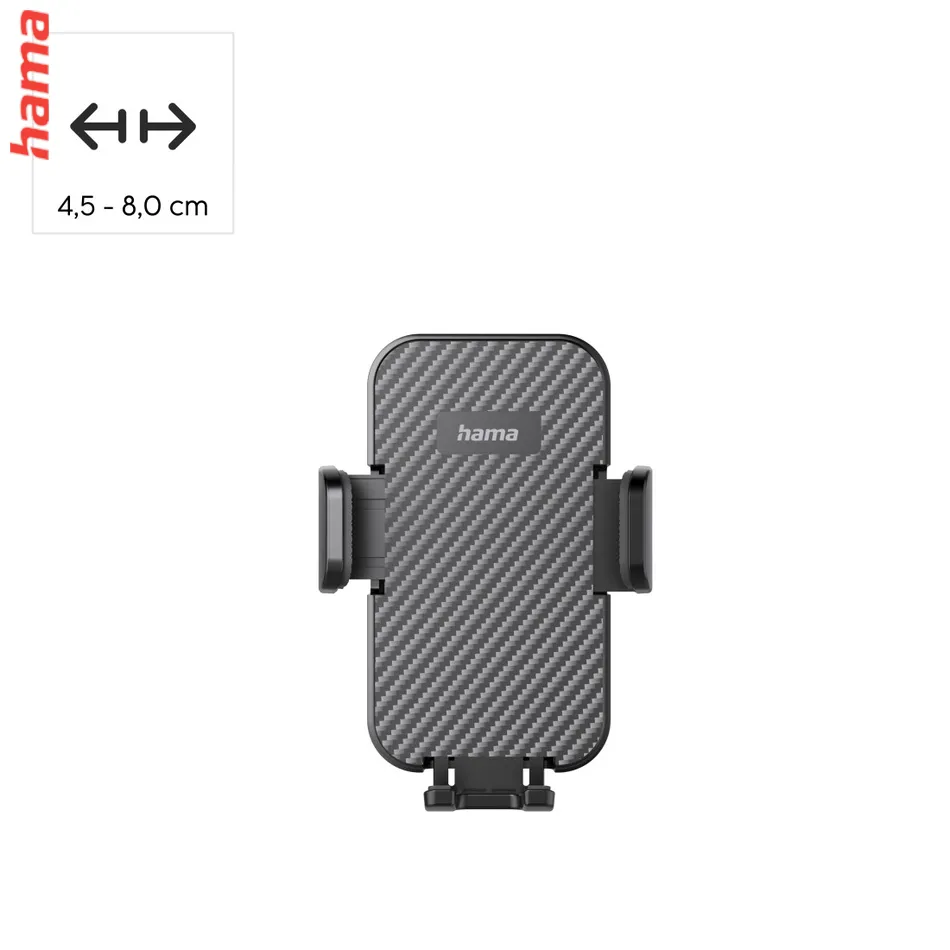 Hama držiak mobilu do auta, na okrúhlu vetraciu mriežku, otočný o 360°, univerzálny