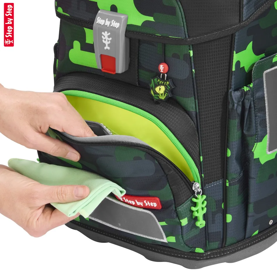 Školská aktovka Step by Step CLOUD, Black Cat Chiko - 5-dielny set, AGR certifikát