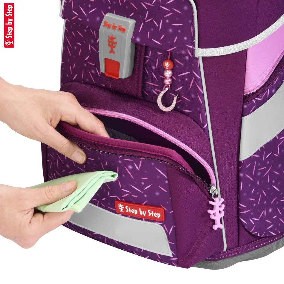 Školská aktovka Step by Step SPACE, Pretty Unicorn - 5-dielny set, AGR certifikát