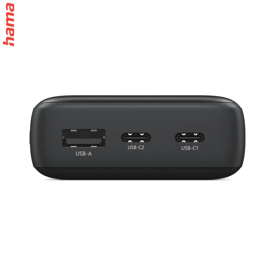 PD10-W20 powerbanka, 10000 mAh, 20 W, 2x USB-C, 1x USB-A, displej