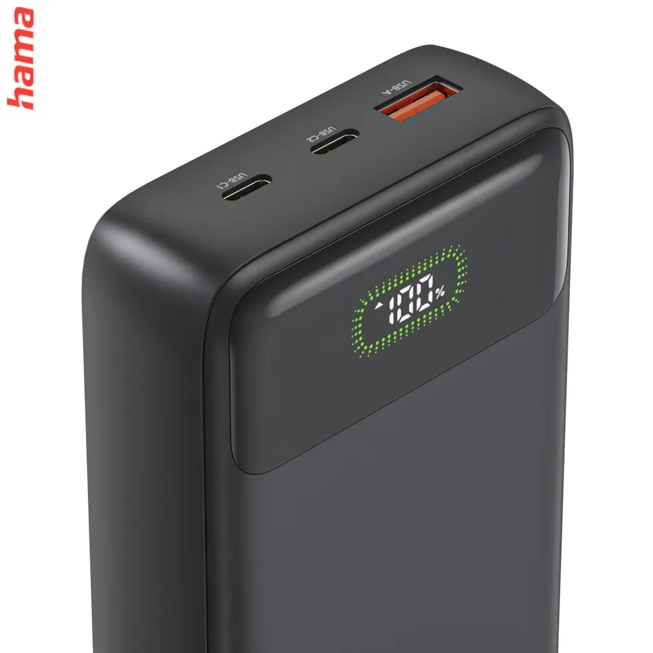 PD70-W65 powerbanka, 27000 mAh, 65 W, 2x USB-C, 1x USB-A, displej
