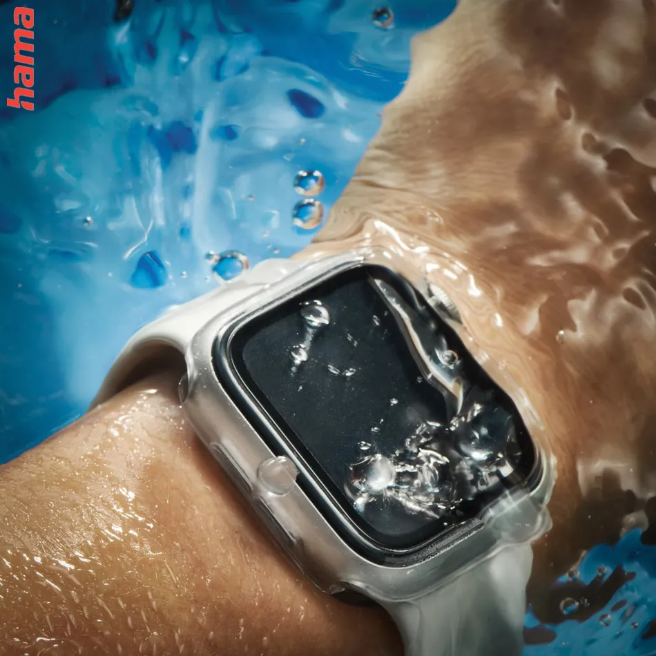 Hama ochranné puzdro na Apple Watch 10, 42 mm, priehľadné