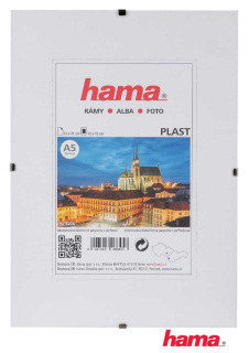 Klip rám 15x21 cm (A5) plexi s podstavou