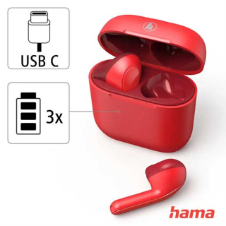 Hama Bluetooth slúchadlá Freedom Light červené