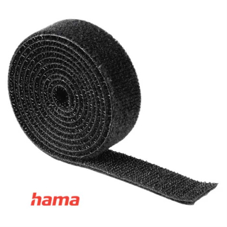 Univerzálna sťahovacia páska suchý zips 1m čierna