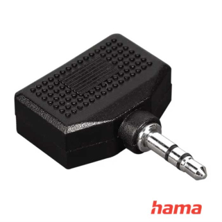 Hama jack vidlica 3,5 mm stereo - 2x jack zásuvka 3,5 mm stereo rozdvojka 