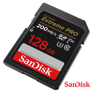 SanDisk Extreme PRO 128 GB SDXC Memory Card 200 MB/s 
