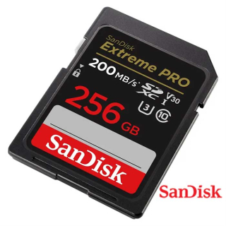 SanDisk Extreme PRO 256 GB SDXC Memory Card 200 MB/s