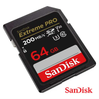 SanDisk Extreme PRO 64 GB SDXC Memory Card 200 MB/s