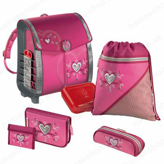 Školská taška Pink Romance 6-dielny set