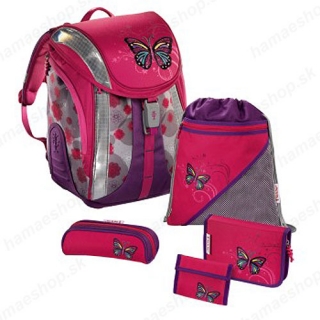 Školská taška Lovely Butterfly 5 dielny set