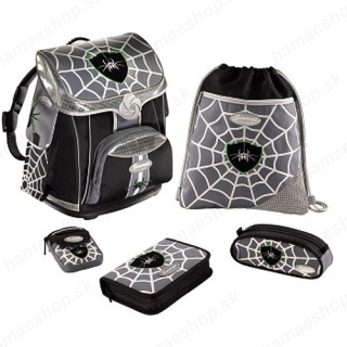 Školská taška Čierny pavúk  5 dielny set