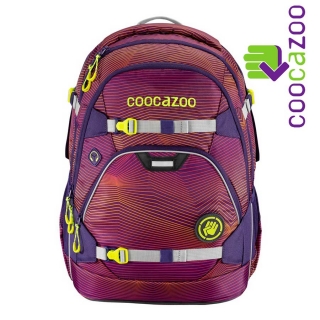 Školský batoh Coocazoo ScaleRale Soniclights Purple certifikát AGR