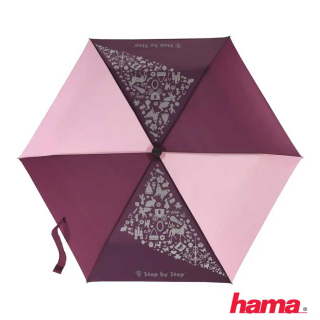 Detský dáždnik meniaci farbu fialová/vínová