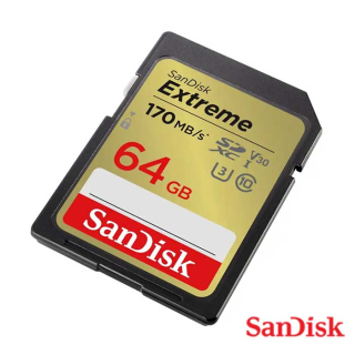 SanDisk Extreme 64 GB SDXC Memory Card 170 MB/s